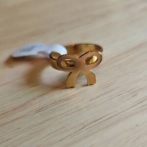 Gold Bow Ring